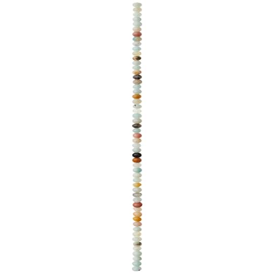 12 Pack: Amazonite Rondelle Beads, 4mm by Bead Landing™